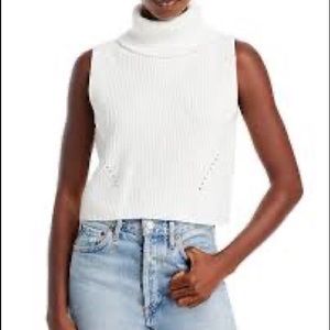 French Connection Sleeveless Turtleneck Sweater
